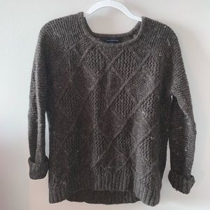 brown knit sweater